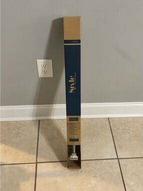 Style Selections Curtain Rod in Navy and Brown